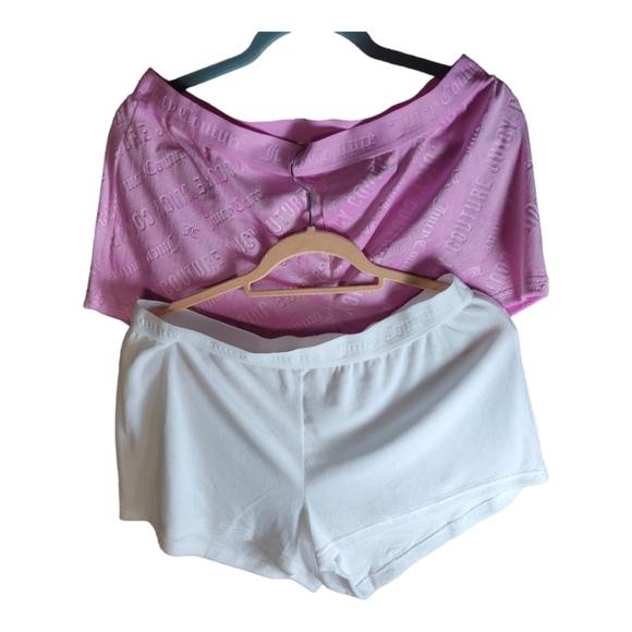 Juicy Couture 2 pack-logo Sleep Shorts - Picture 1 of 14